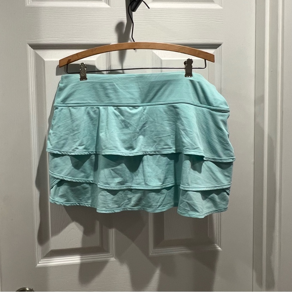 Athleta Aqua Tiered Mini Skirt